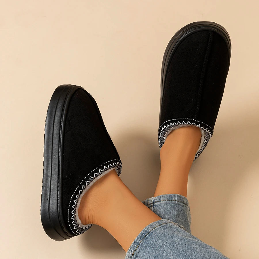 Women's Slippers Indoor Fuzzy Fur Outdoor Winter