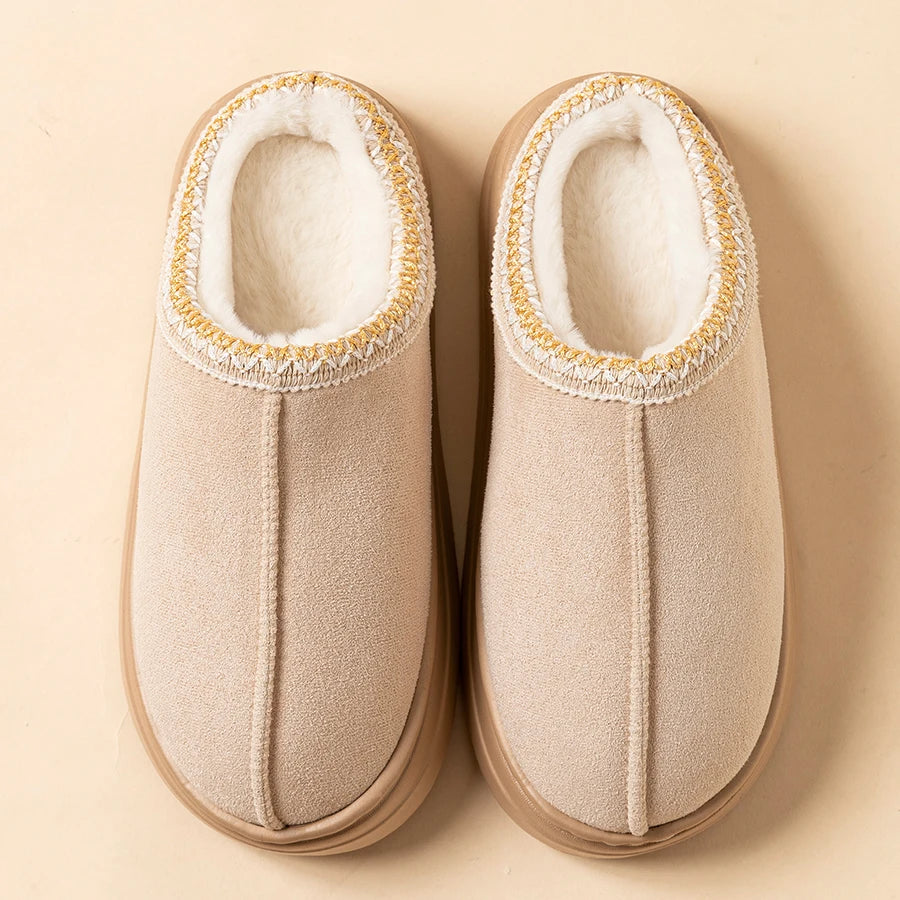 Women's Slippers Indoor Fuzzy Fur Outdoor Winter