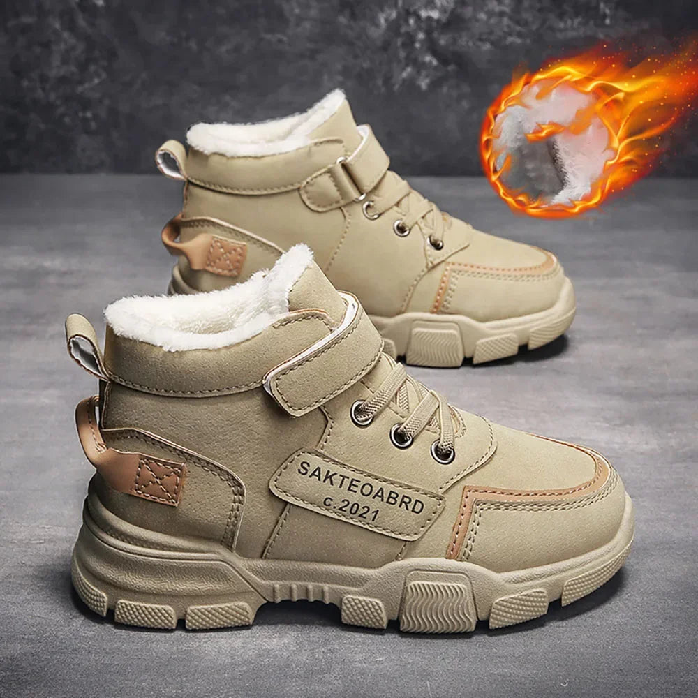 Shoes for Children's Boys, Girls for Winter Thick Warm Non-slip