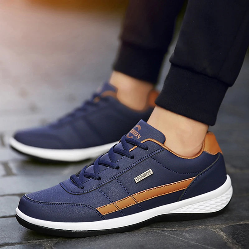 Leather Men Shoes Sneakers