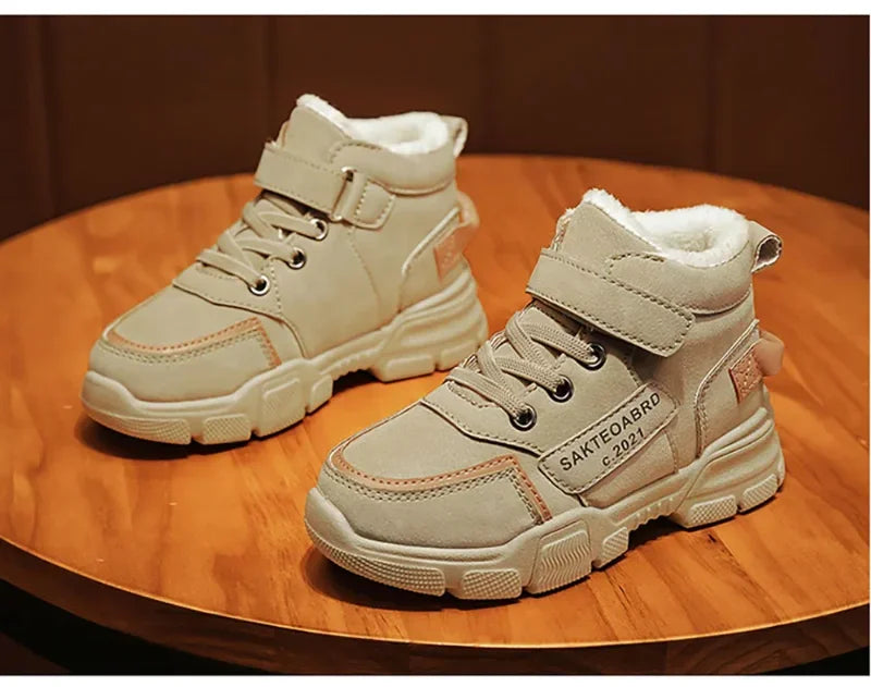 Shoes for Children's Boys, Girls for Winter Thick Warm Non-slip
