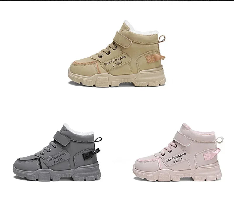 Shoes for Children's Boys, Girls for Winter Thick Warm Non-slip