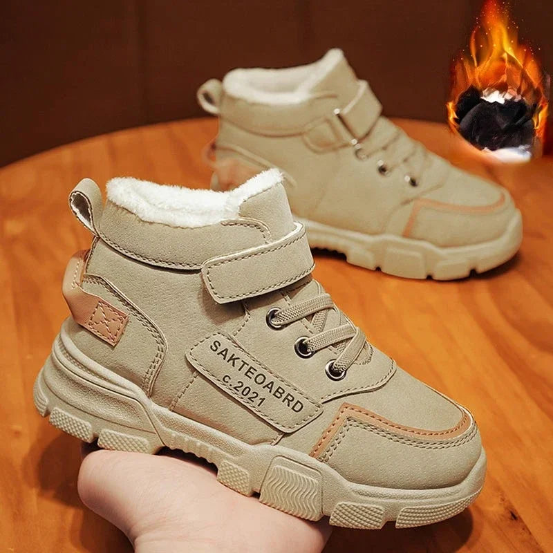 Shoes for Children's Boys, Girls for Winter Thick Warm Non-slip